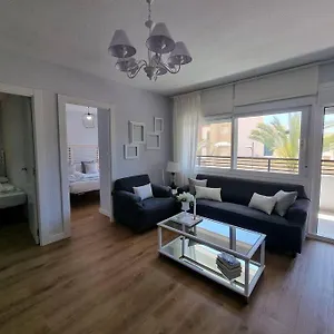 Aguadulce, Apto Santa Monica 2 Hab Con Terraza, Aire, Wifi, A 5 Min De La Playa Apartamento